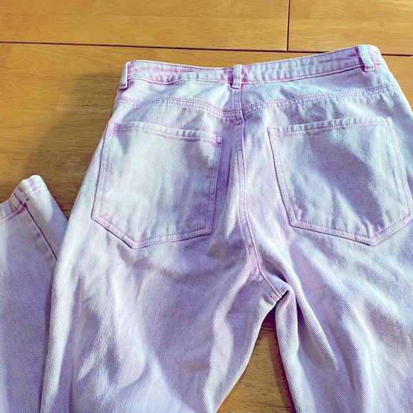 Sades high waisted lavender acid wash jeans - Picture 2 of 2